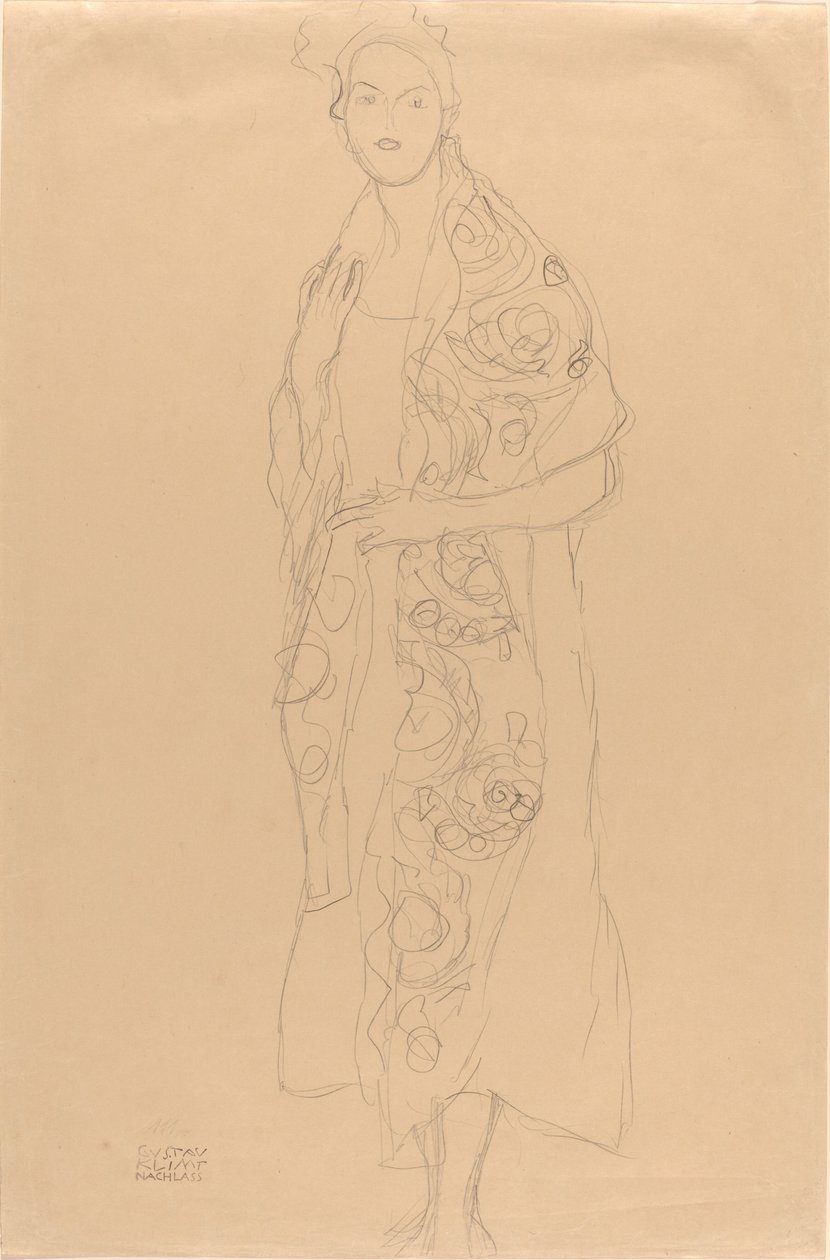 Portrét ženy od Gustav Klimt