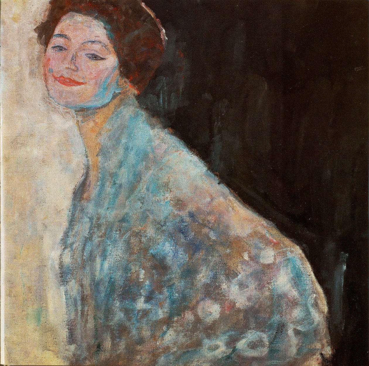 Portrét dámy v bílém od Gustav Klimt