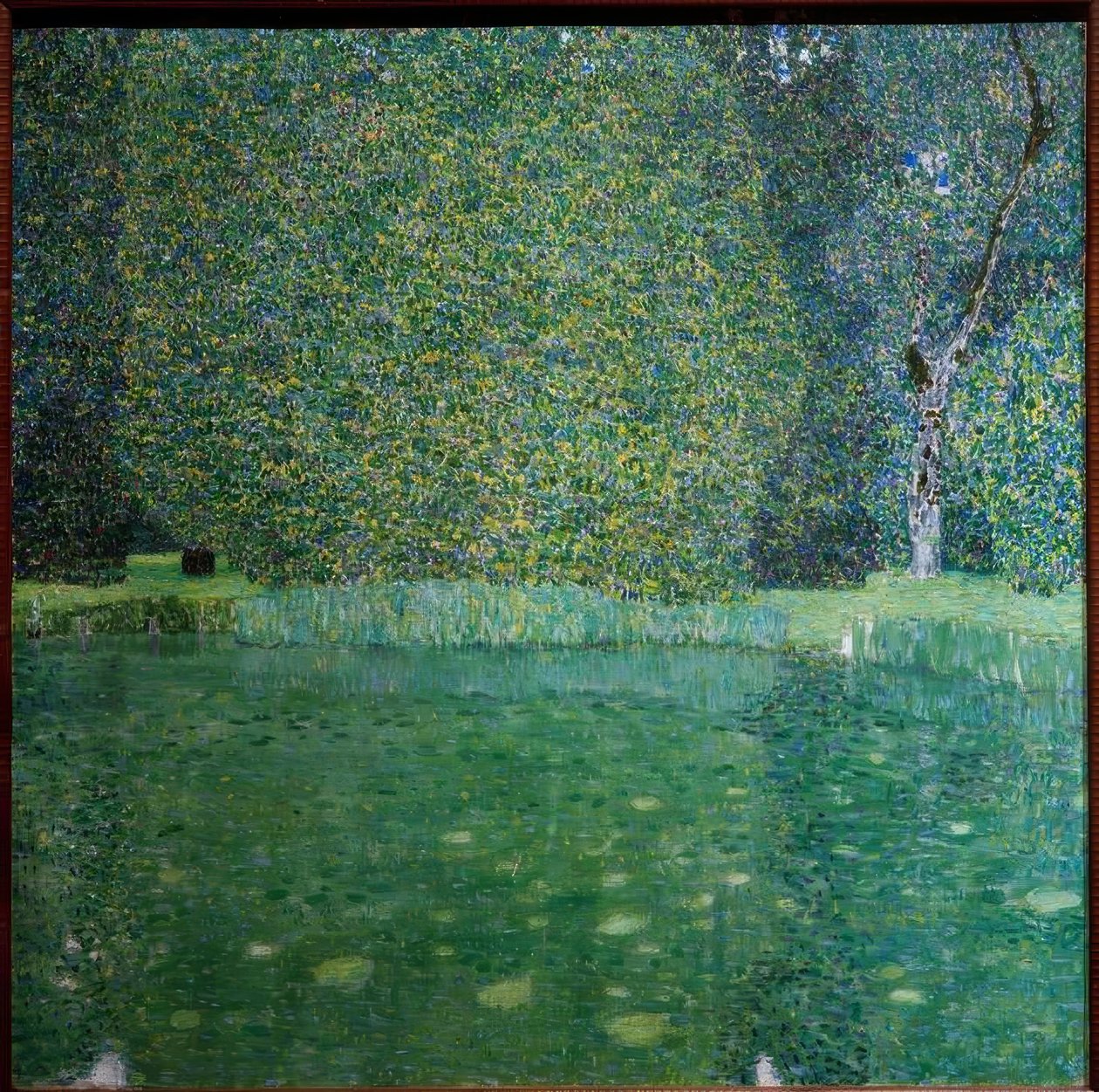 Zámecký rybník v Kammer am Attersee od Gustav Klimt