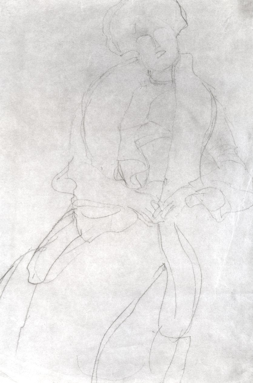 Sedící žena s boa (Adele Bloch-Bauer) od Gustav Klimt