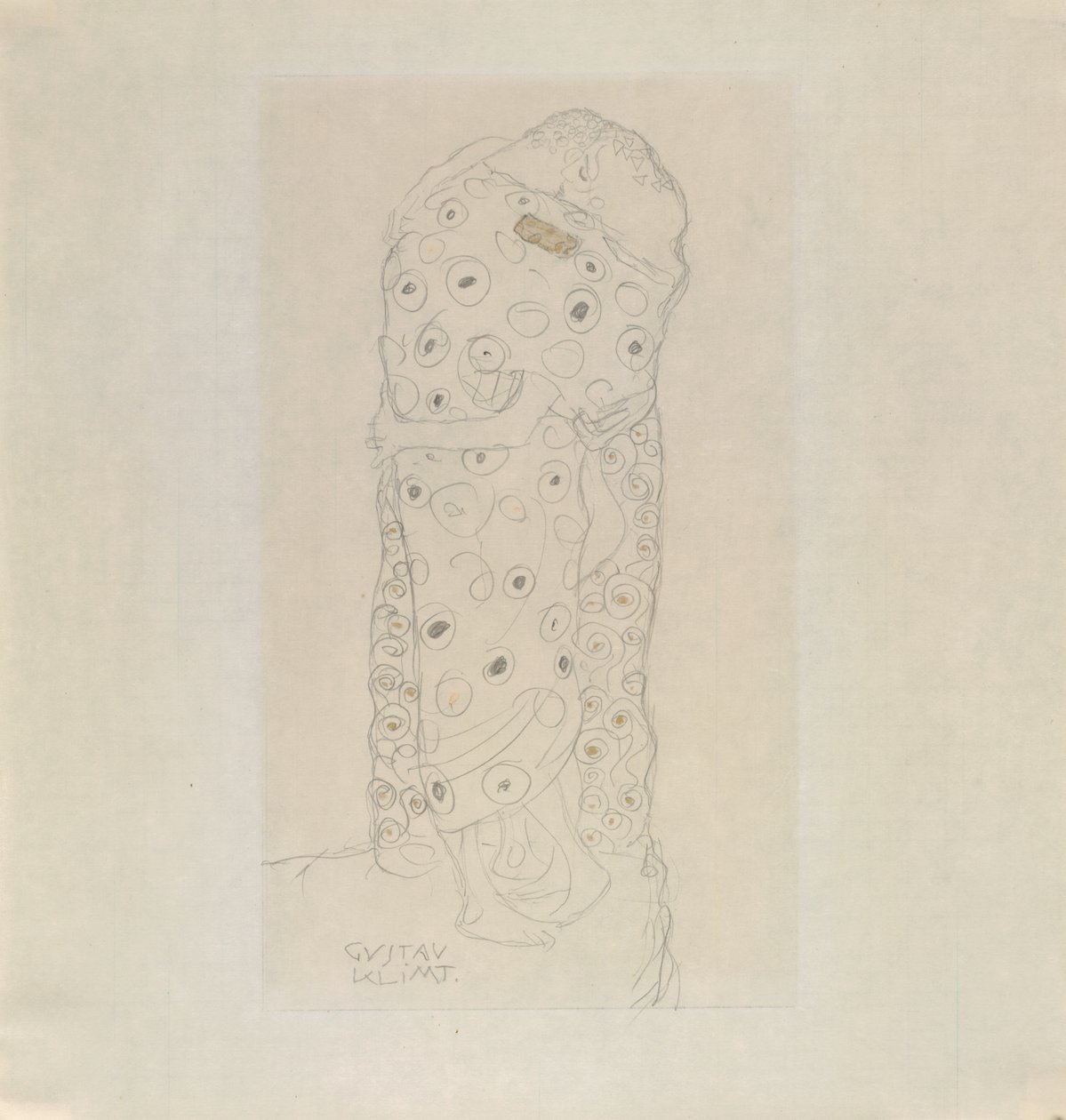 Stálý pár milenců, 1907-1908. od Gustav Klimt
