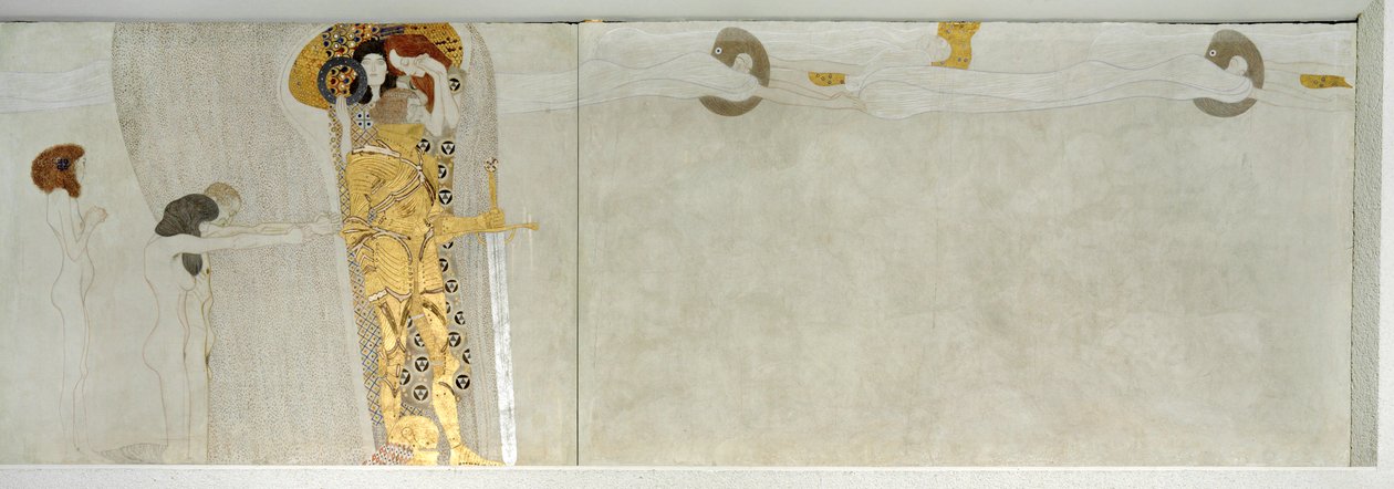 Beethovenův vlys, detail od Gustav Klimt