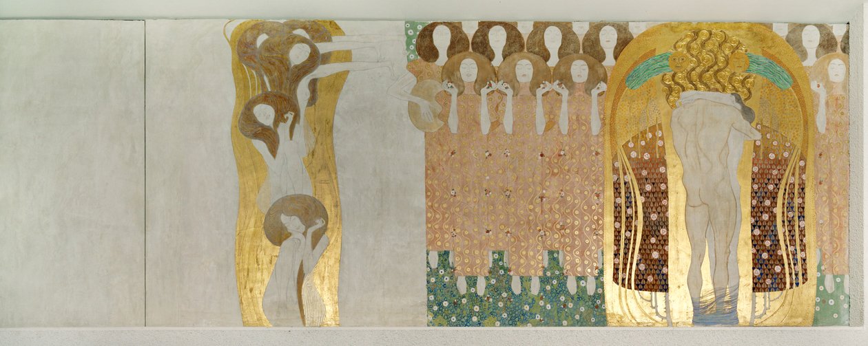 Beethovenův vlys, detail od Gustav Klimt