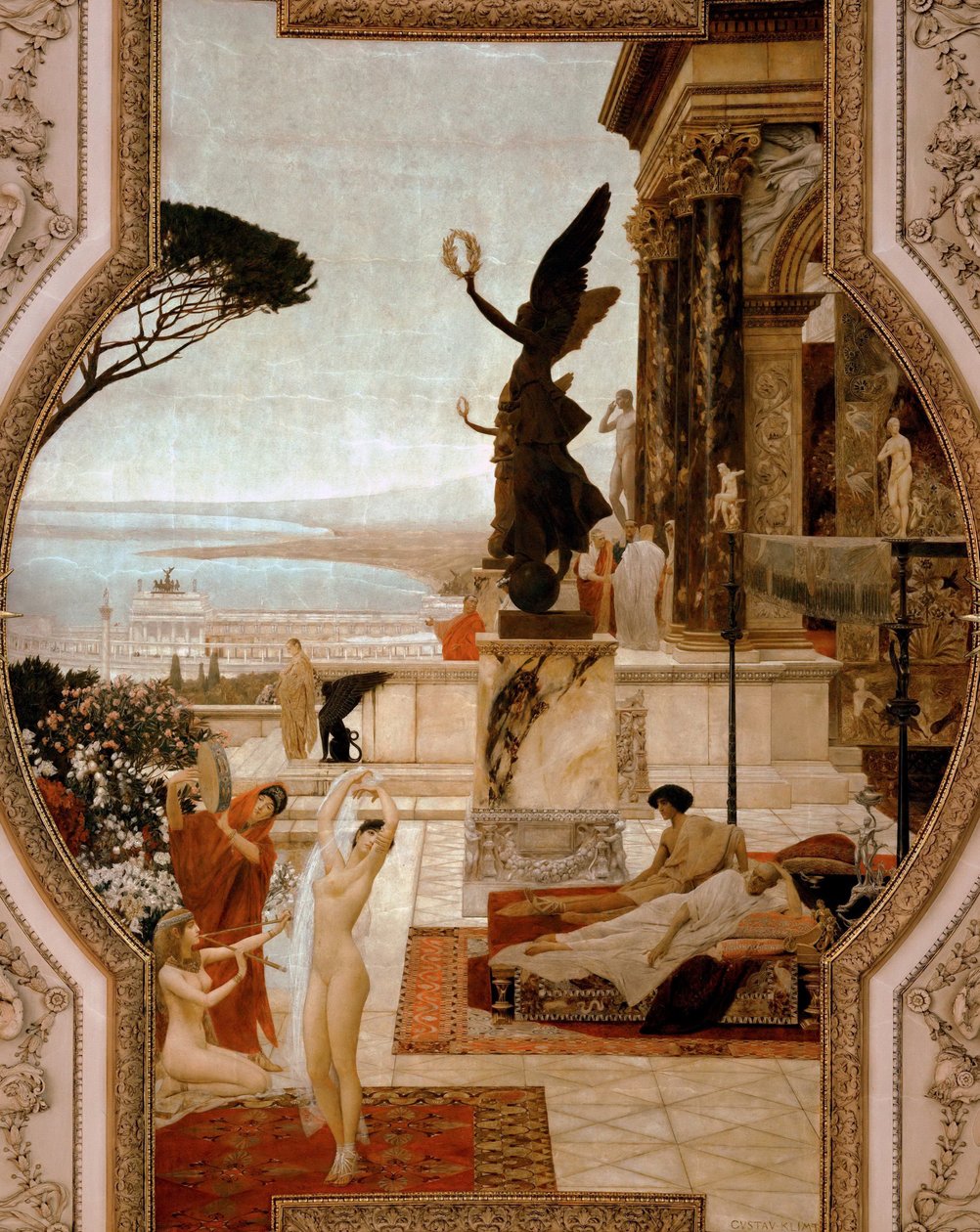 Divadlo v Taormině, 1884-1888 od Gustav Klimt