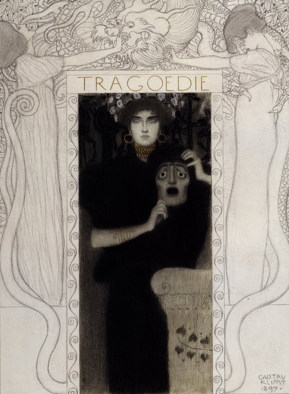 Tragédie, 1897 od Gustav Klimt