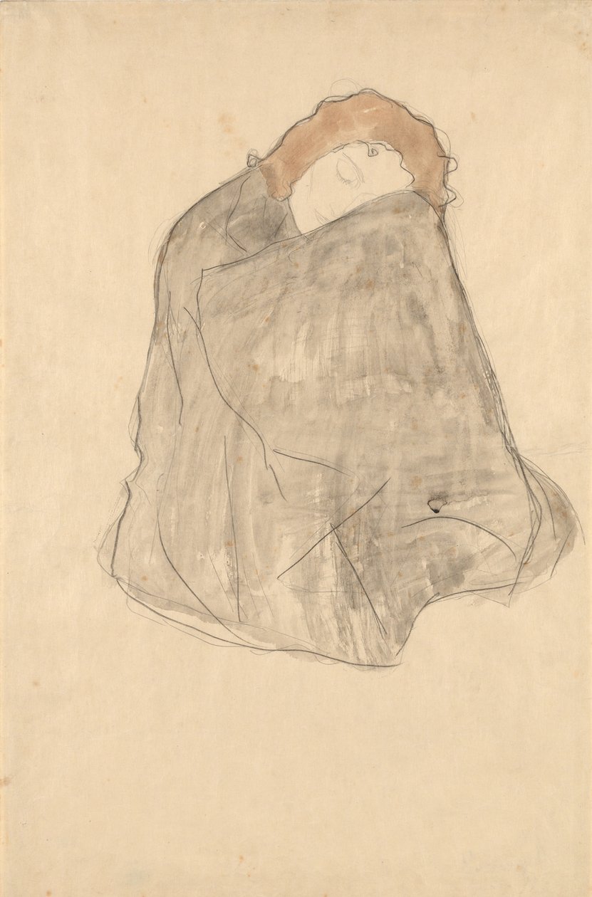 Žena sedící, 1908-1909 od Gustav Klimt