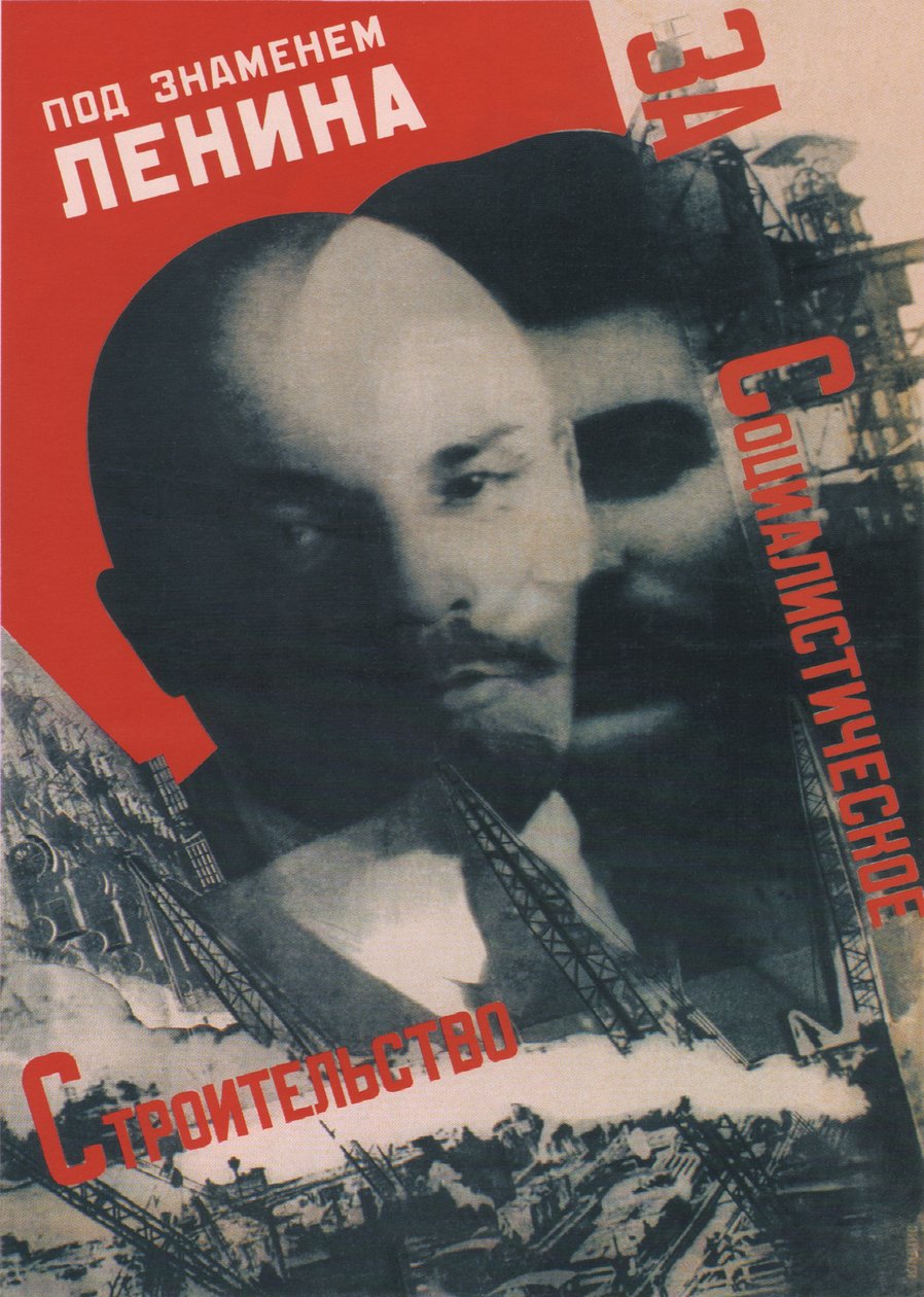 Pod praporem Lenin Plakát, 1931 od Gustav Klutsis