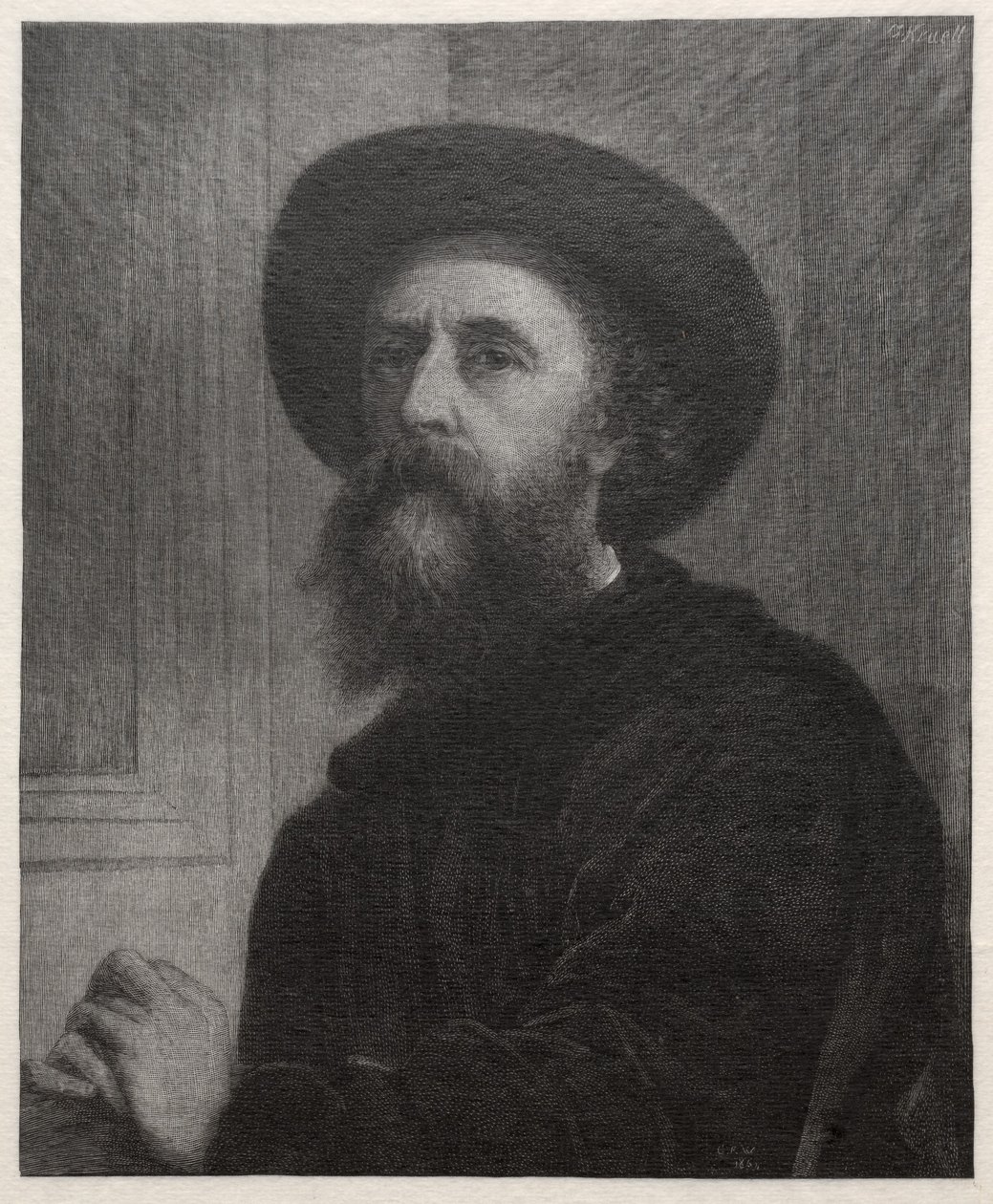 George Frederick Watts, 1887. od Gustav Kruell