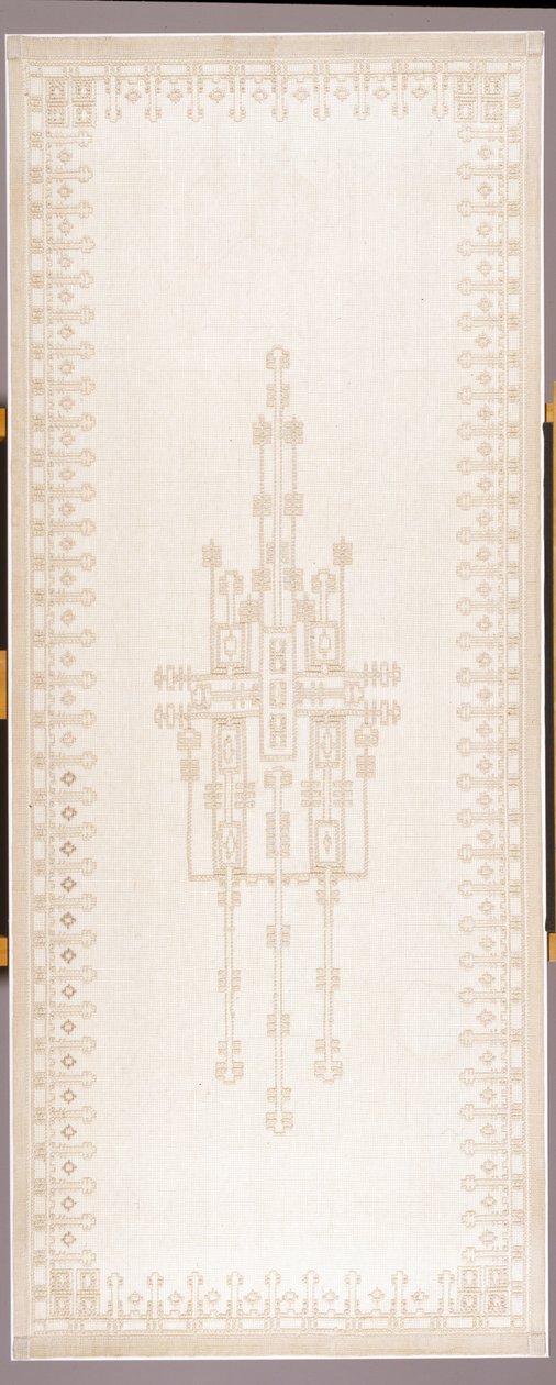Záclonový panel, cca 1908 (bavlna a len) od Gustav Stickley