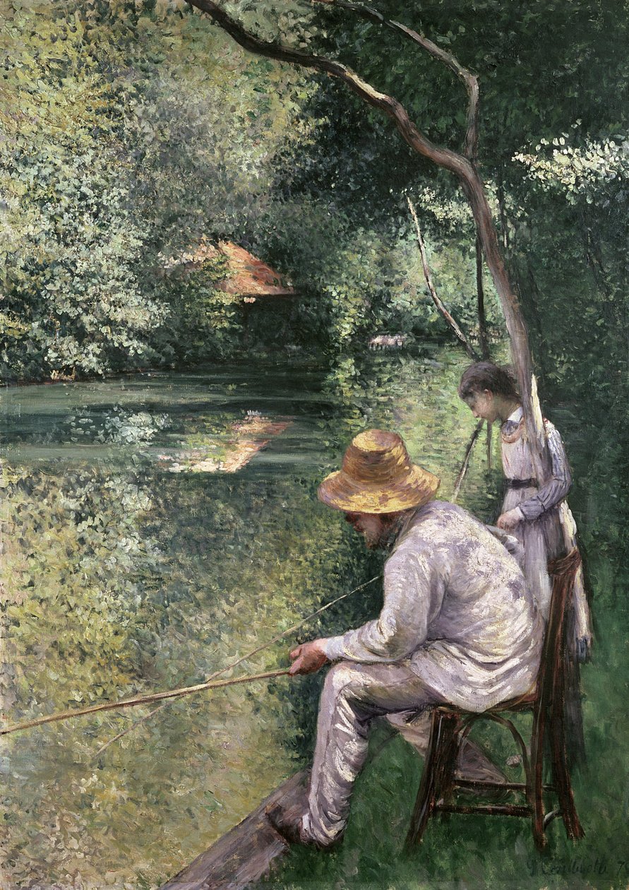 Rybolov, 1878 od Gustave Caillebotte
