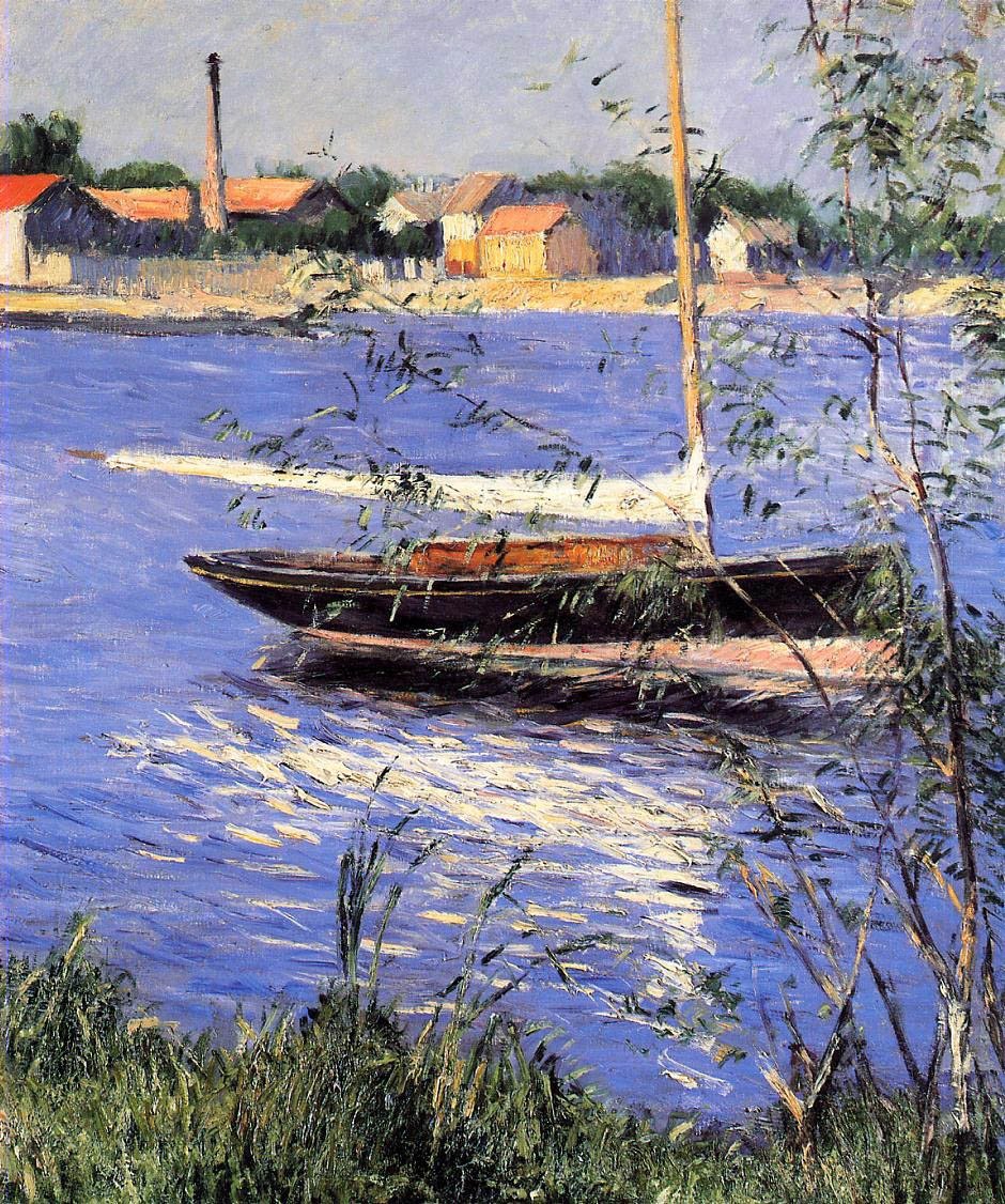 Loď po Seině v Argenteuil od Gustave Caillebotte
