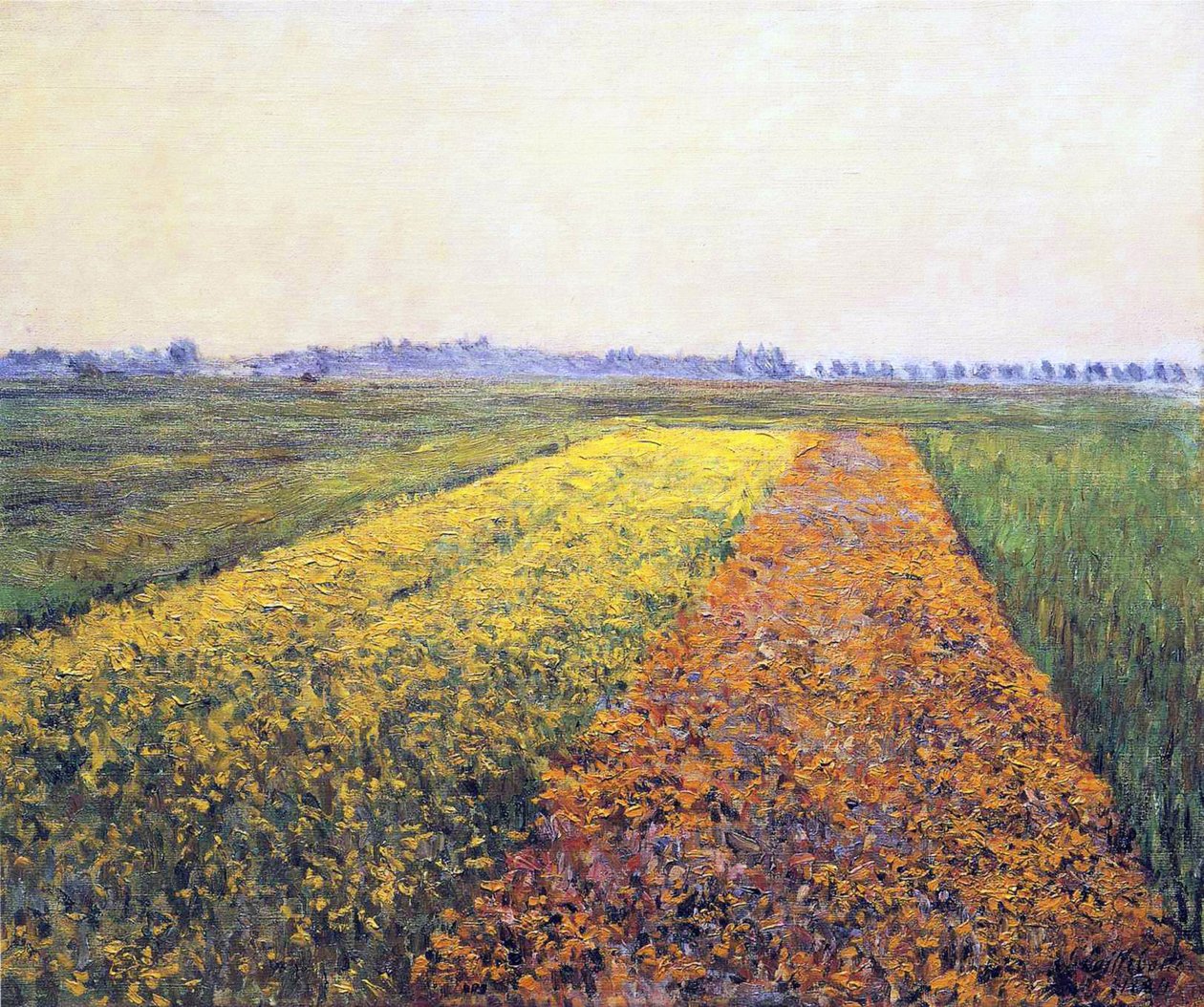 Krajina, 1848 od Gustave Caillebotte