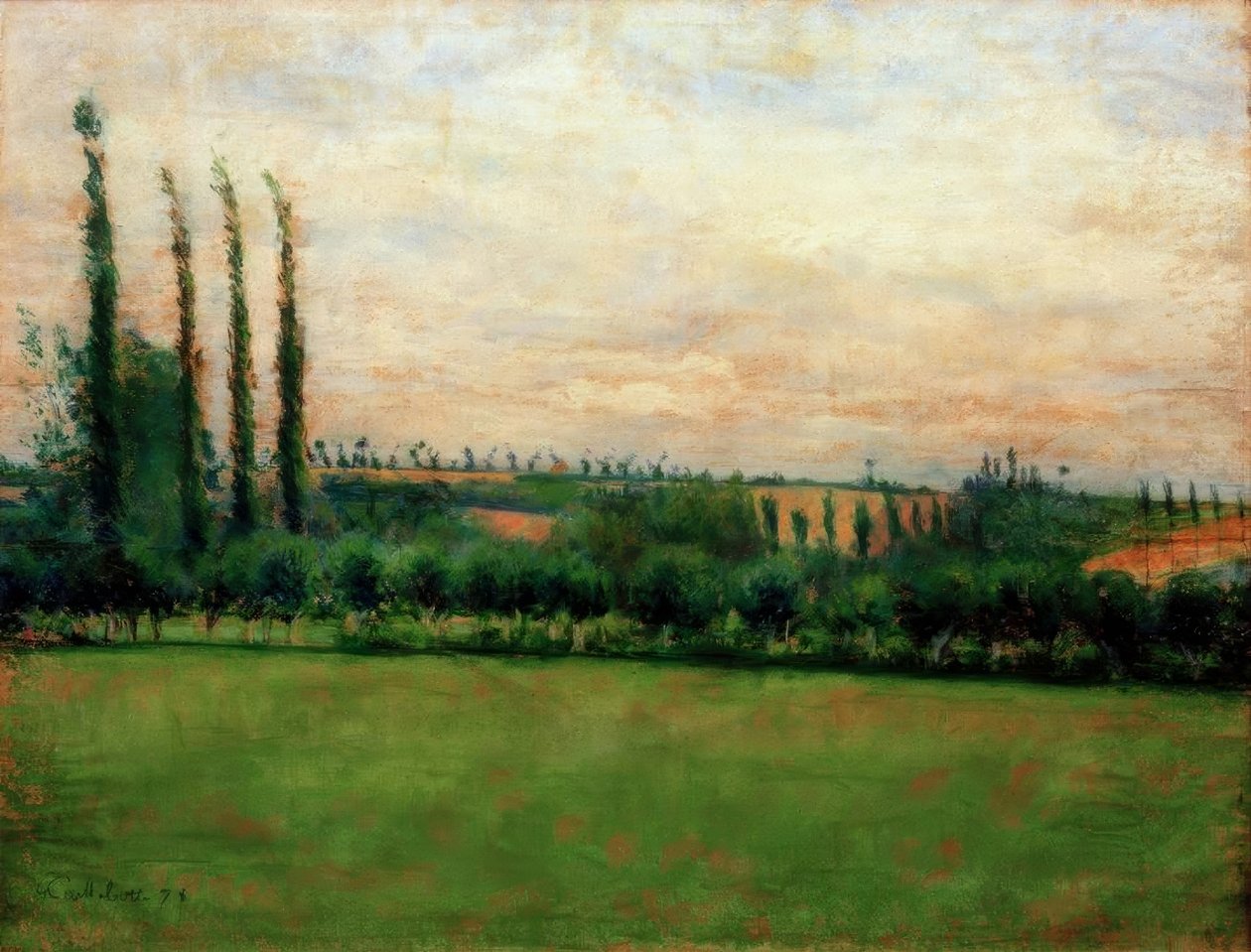 Prérie od Gustave Caillebotte