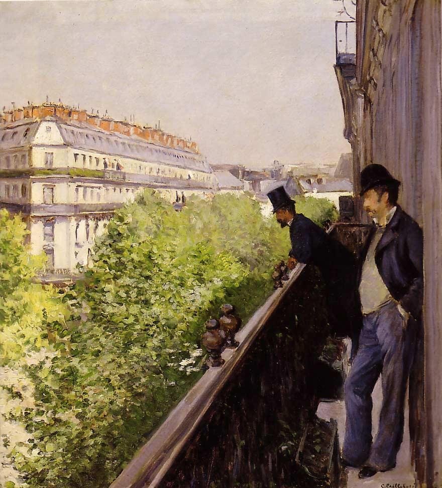 Balkon od Gustave Caillebotte