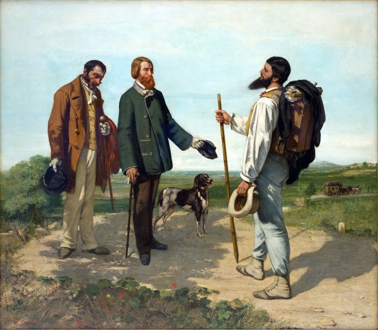 Dobrý den, pane Courbete od Gustave Courbet