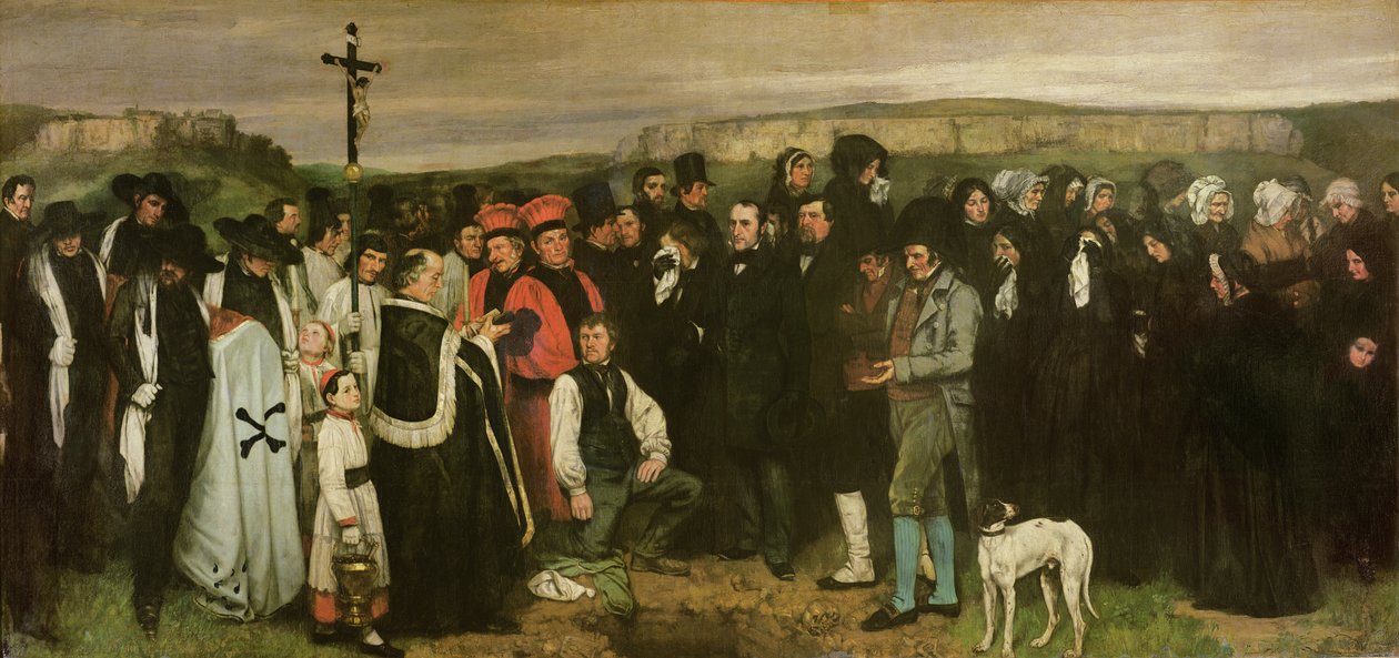 Pohřeb v Ornans, 1849-50 od Gustave Courbet