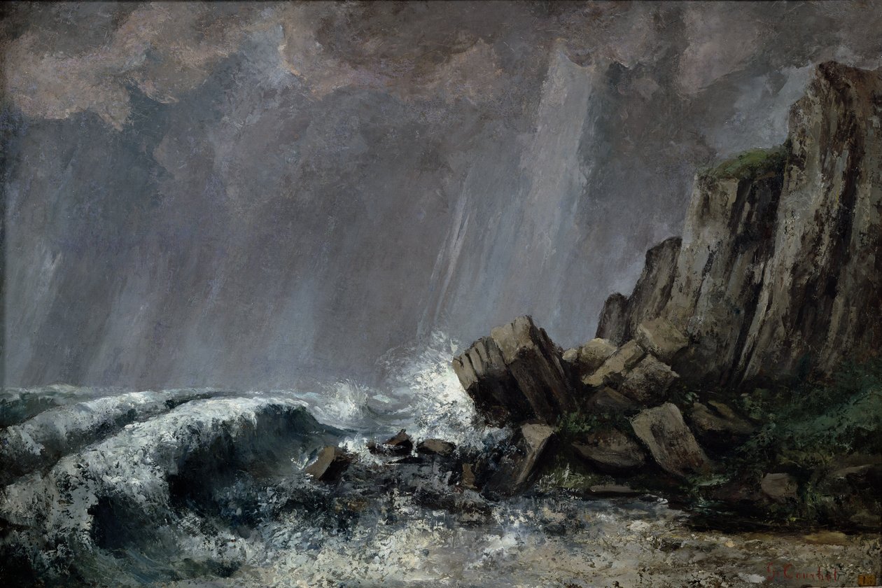 Liják u Etretatu od Gustave Courbet
