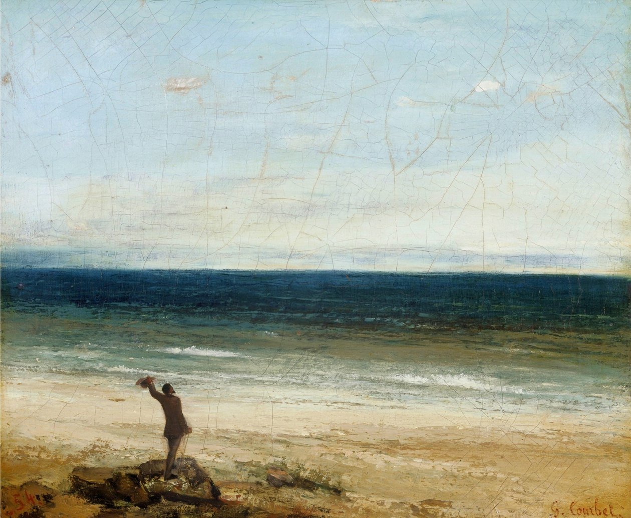 Moře u Palavasu od Gustave Courbet