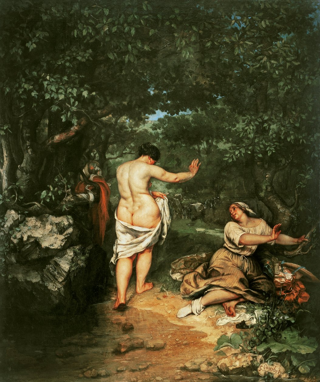The Bathers, 1853 od Gustave Courbet