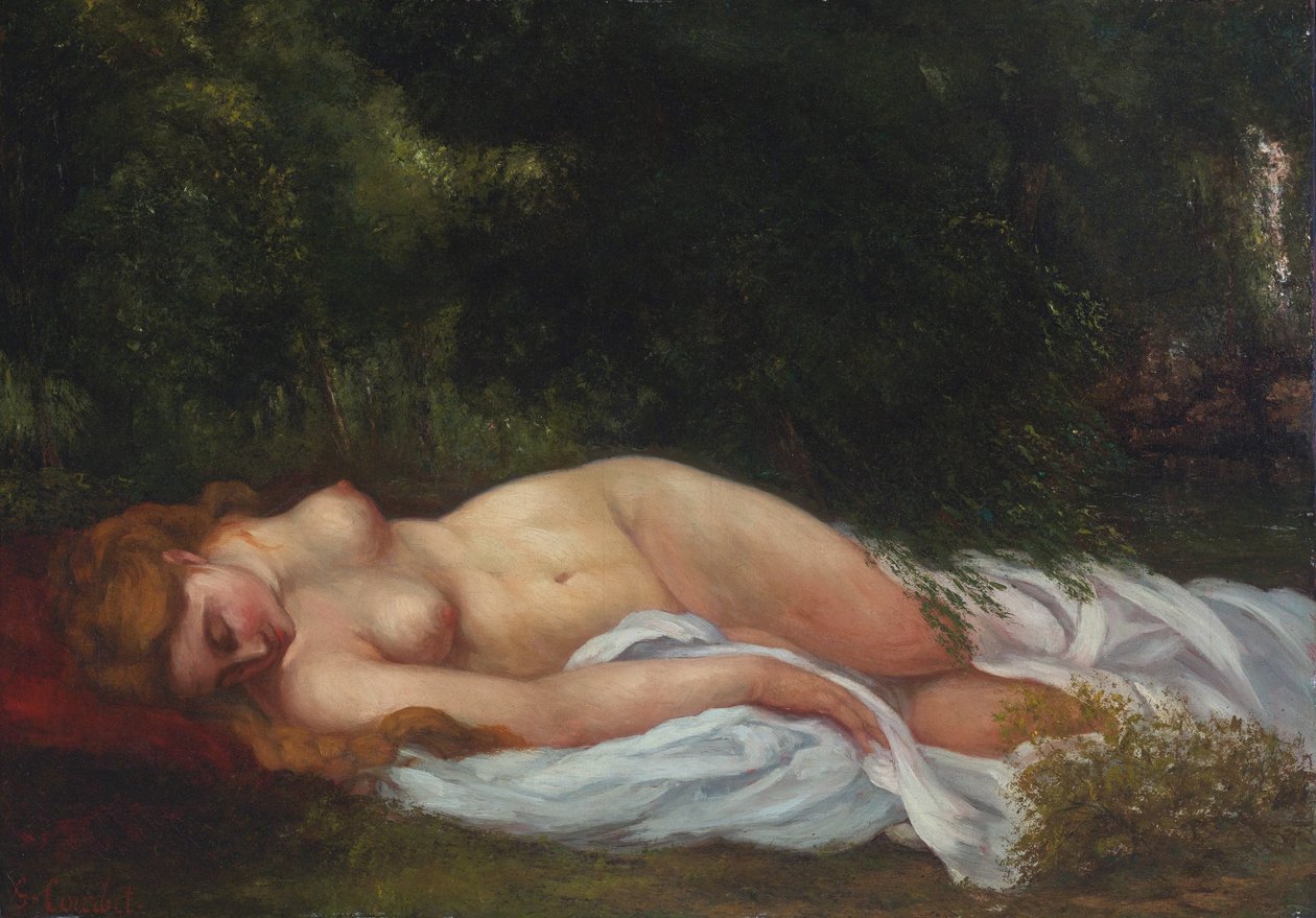Ležící akt od Gustave Courbet