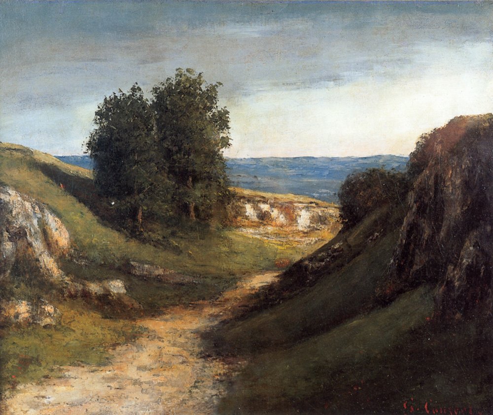 Guyerská krajina od Gustave Courbet