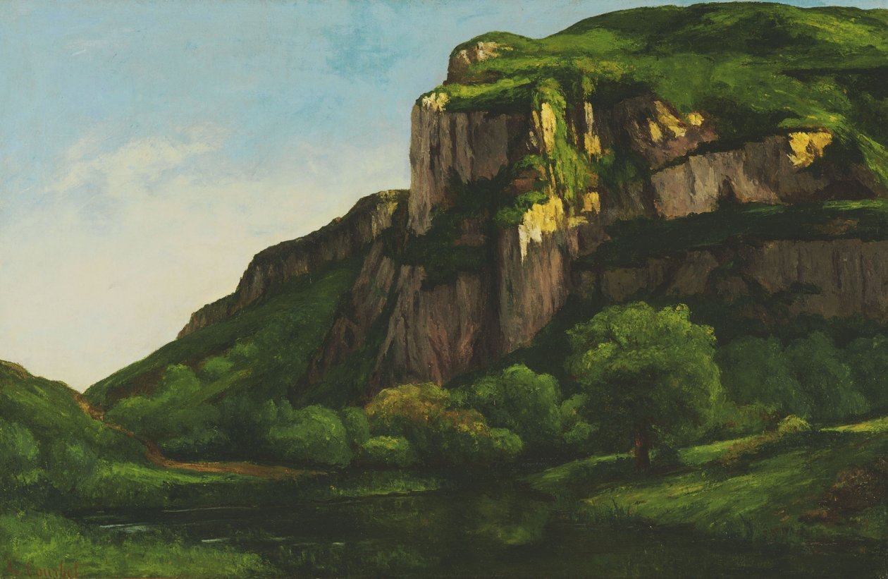 Skály v Mouthier od Gustave Courbet