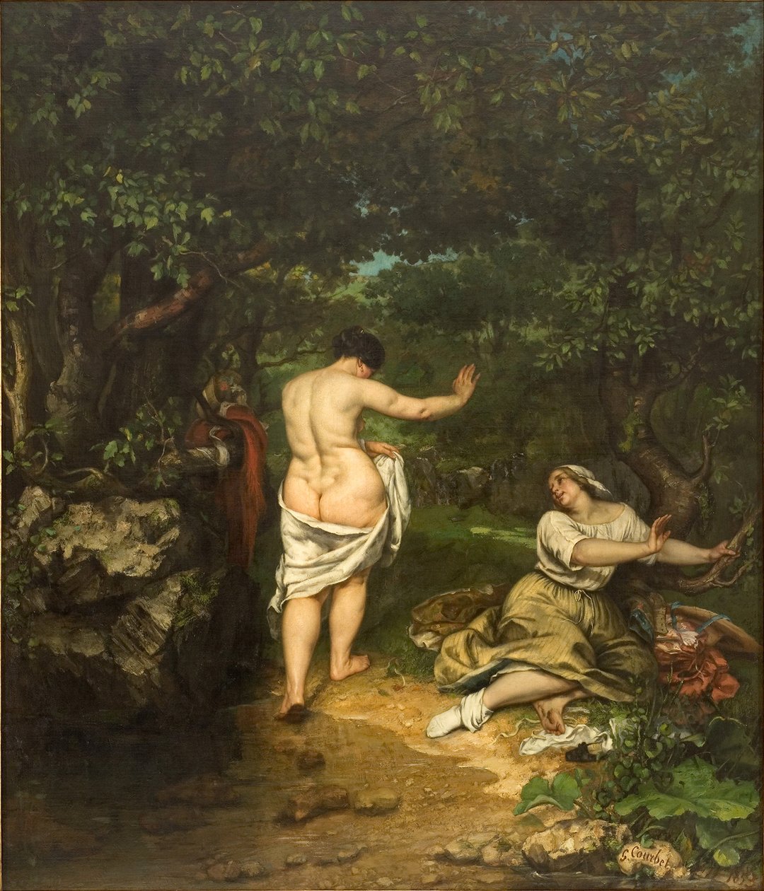 Koupající se od Gustave Courbet