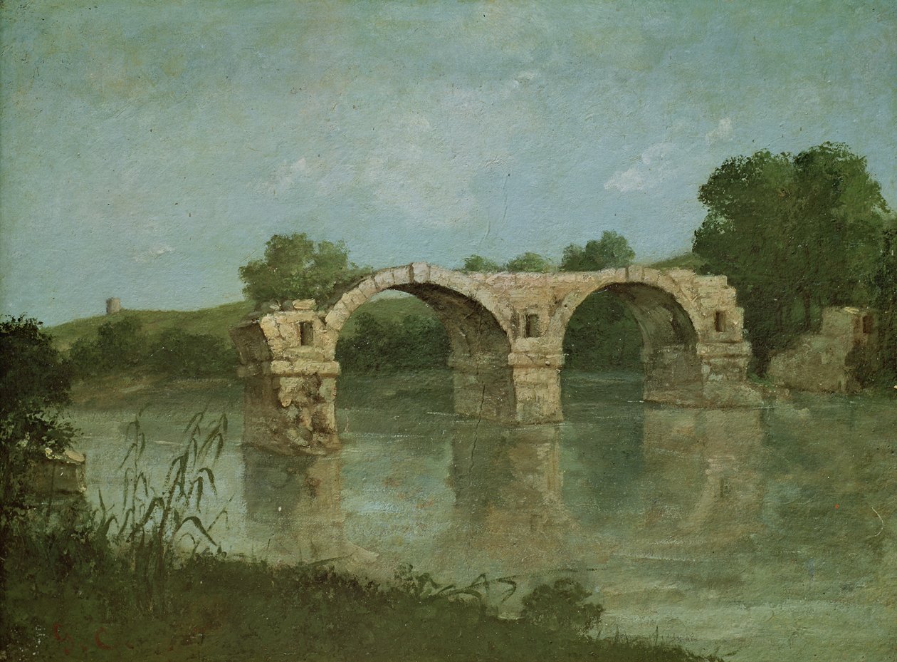 Most v Ambrussum od Gustave Courbet