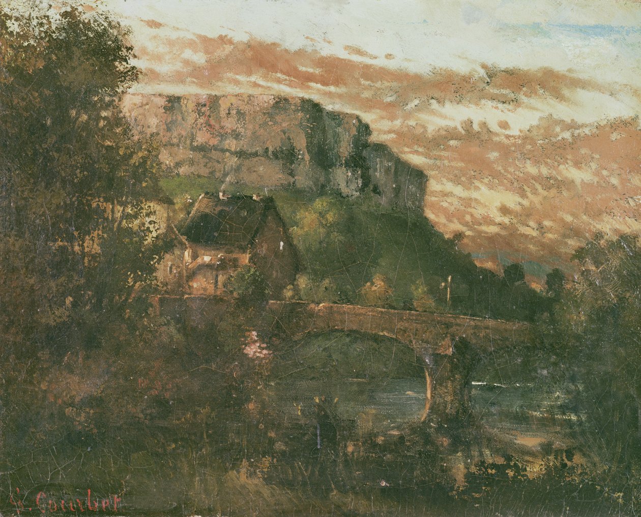 Most v Nahinu, 1868 od Gustave Courbet