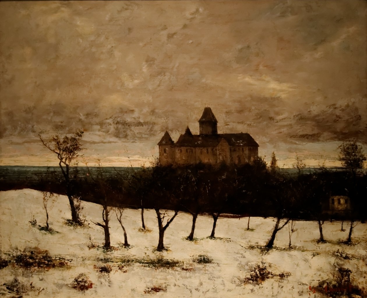 Hrad Blonay od Gustave Courbet
