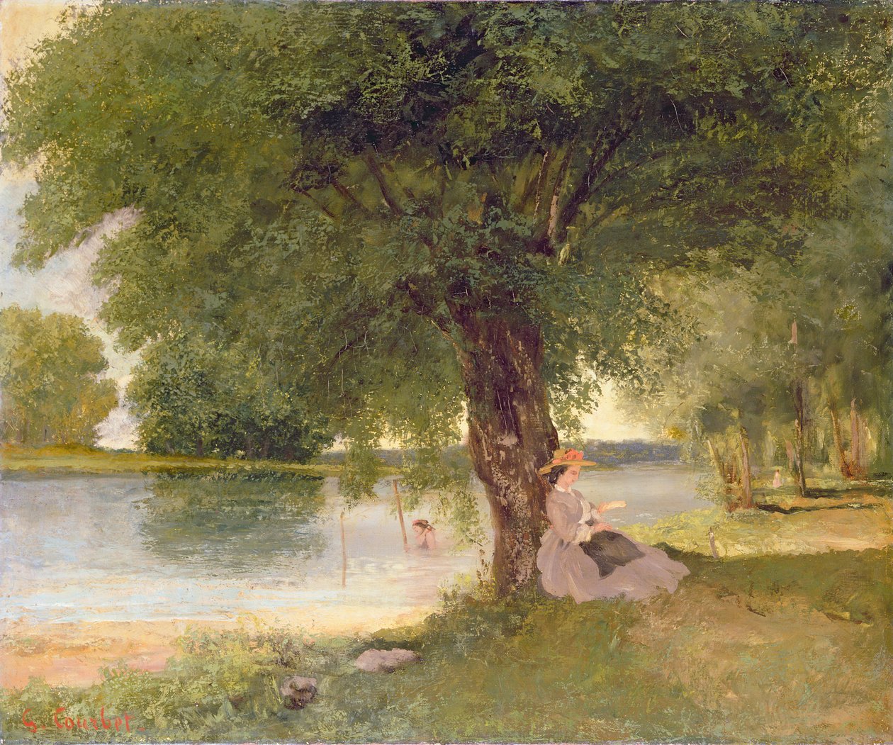 Charente v Port-Bertaud, 1862 od Gustave Courbet