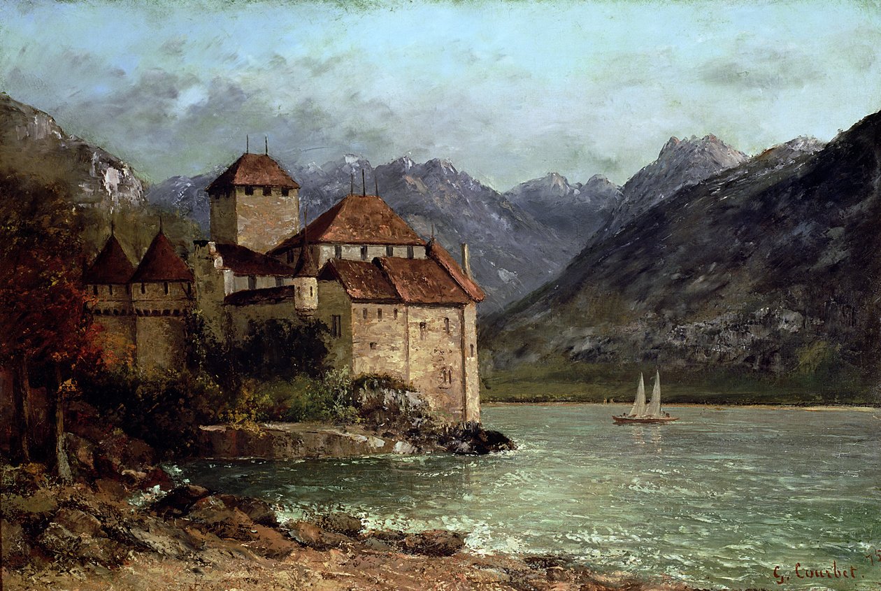Zámek Chillon, 1875 od Gustave Courbet
