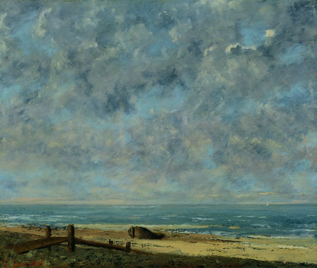 Moře, cca 1872 od Gustave Courbet