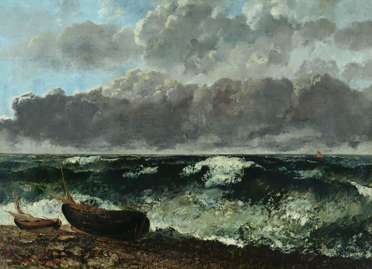 Rozbouřené moře aneb Vlna, 1870 od Gustave Courbet
