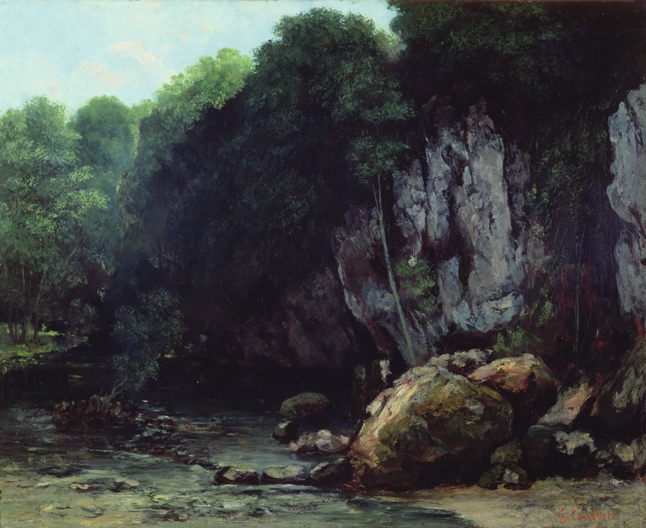Proud z Černé jeskyně od Gustave Courbet