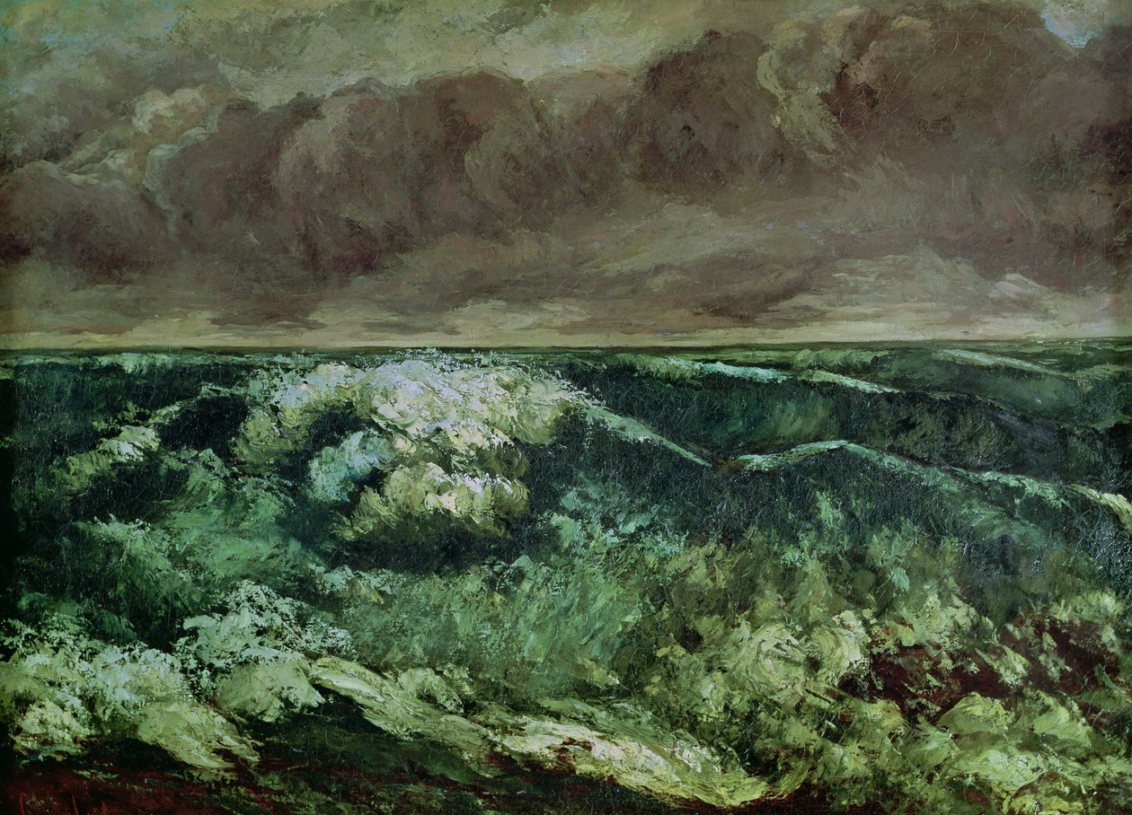 Vlna, po roce 1870 od Gustave Courbet