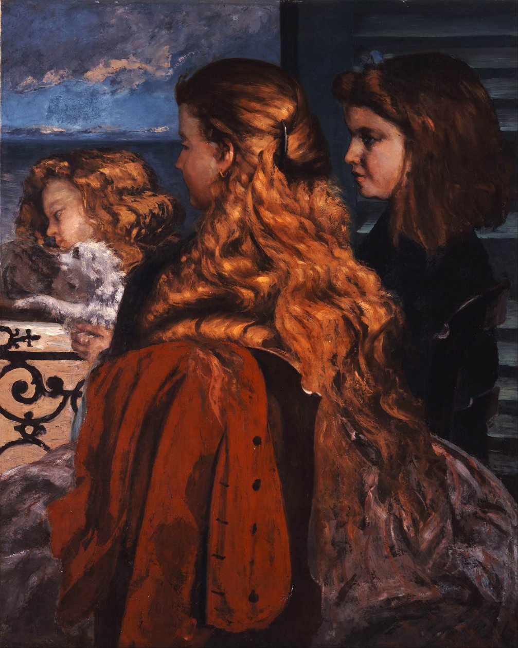 Tři mladé Angličanky u okna od Gustave Courbet