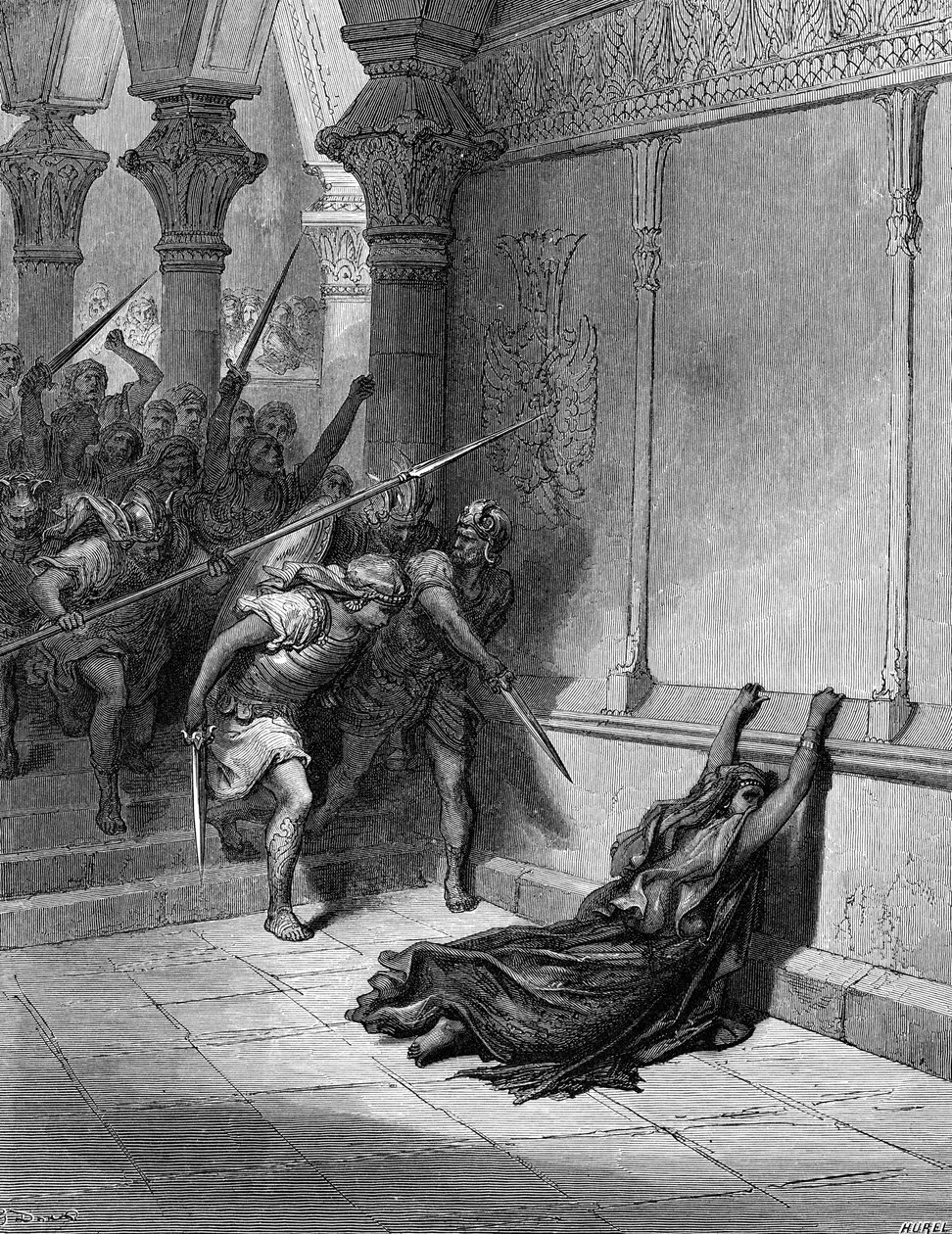 Smrt Athalie - Bible od Gustave Dore