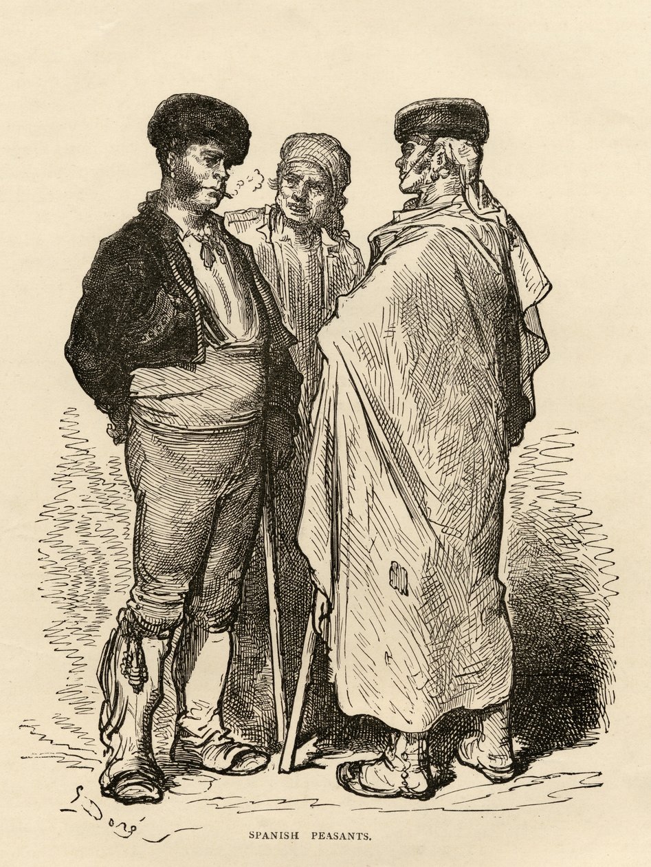 Španělští rolníci od Gustave Dore