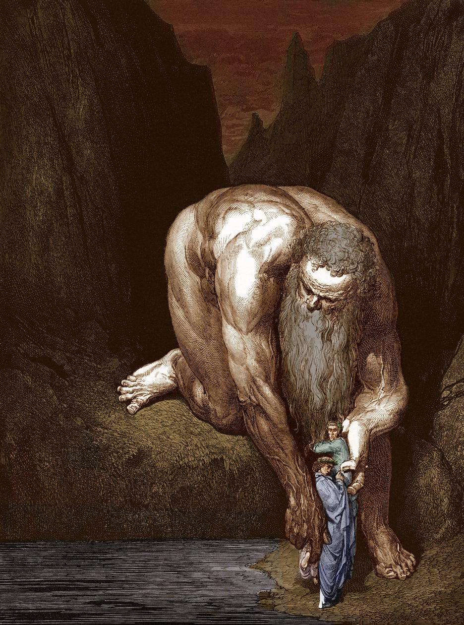 Božská komedie, Dante: rytina Gustave Doré. od Gustave Dore