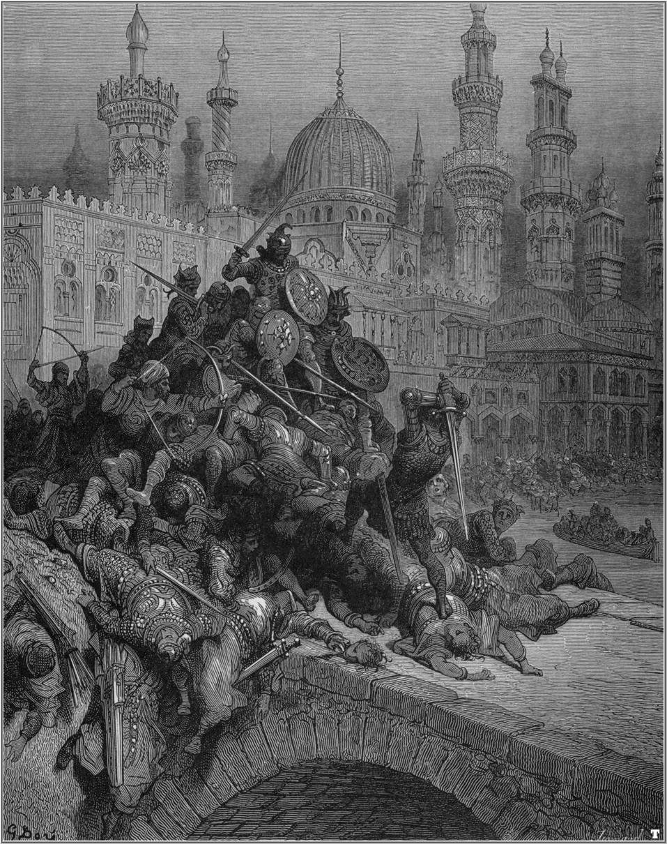 ilustrace „Orlando Furioso“ od Ludovico Ariosto. od Gustave Dore