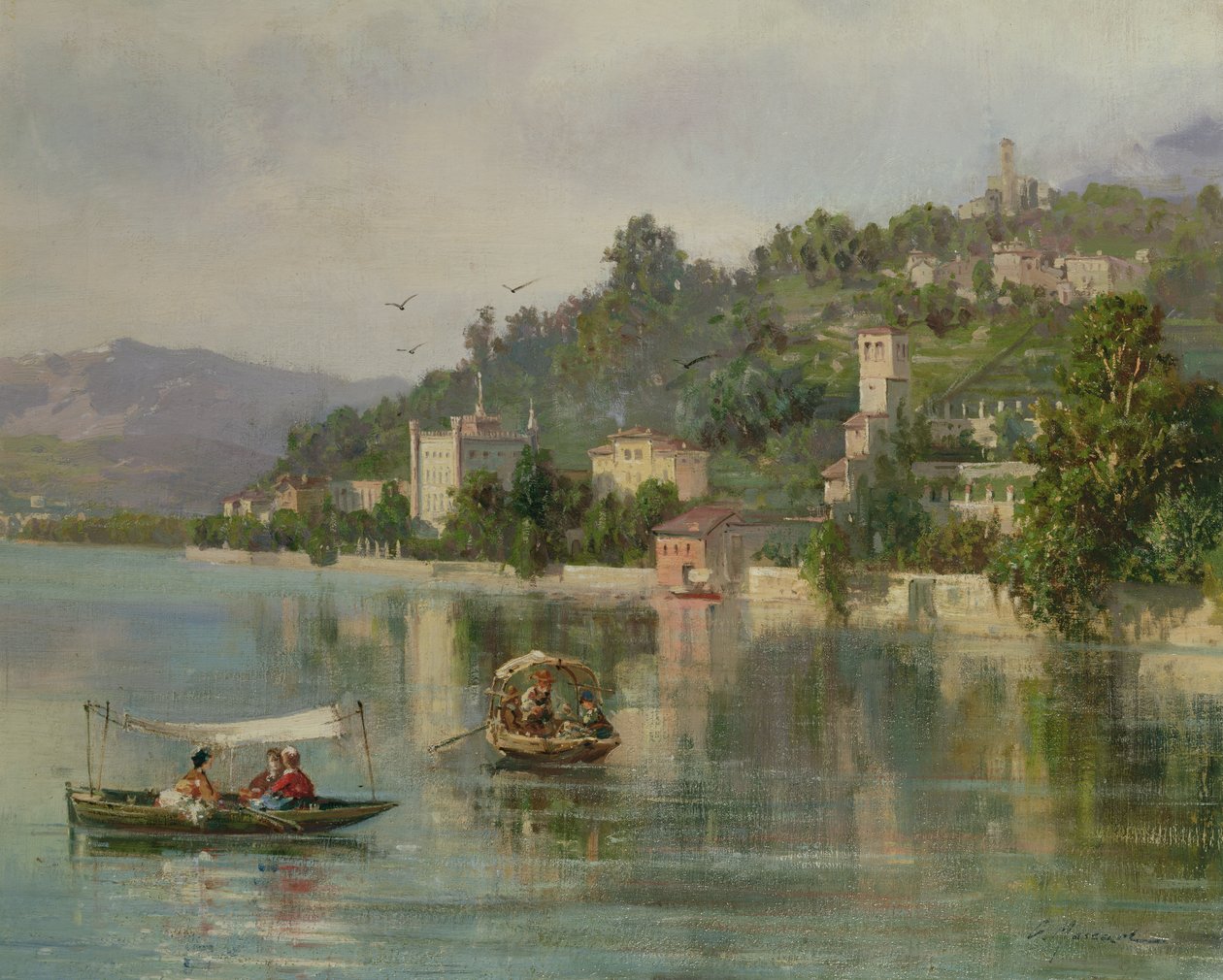 jezero Como od Gustave Mascart