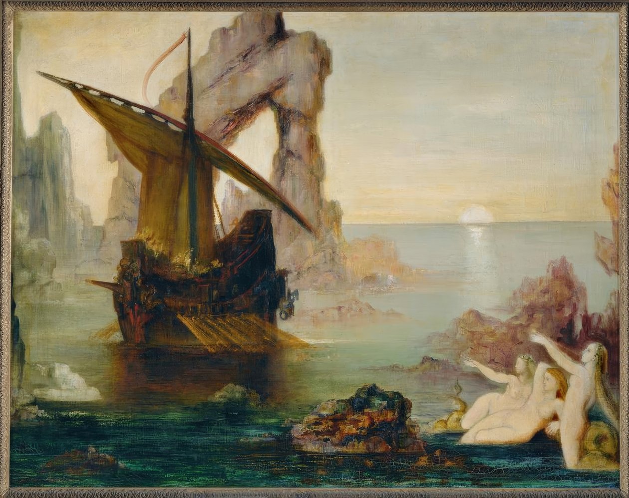 Sirény (Ulysses a sirény) od Gustave Moreau