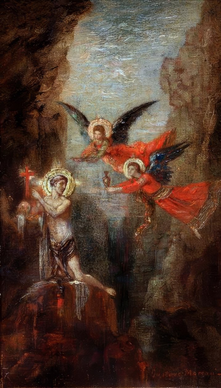Světec v poušti od Gustave Moreau