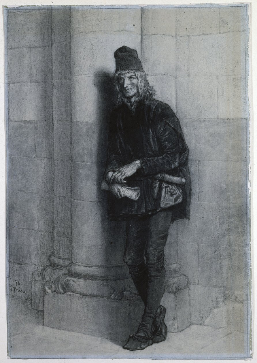 Pierre Gringoire. od Gustave Brion