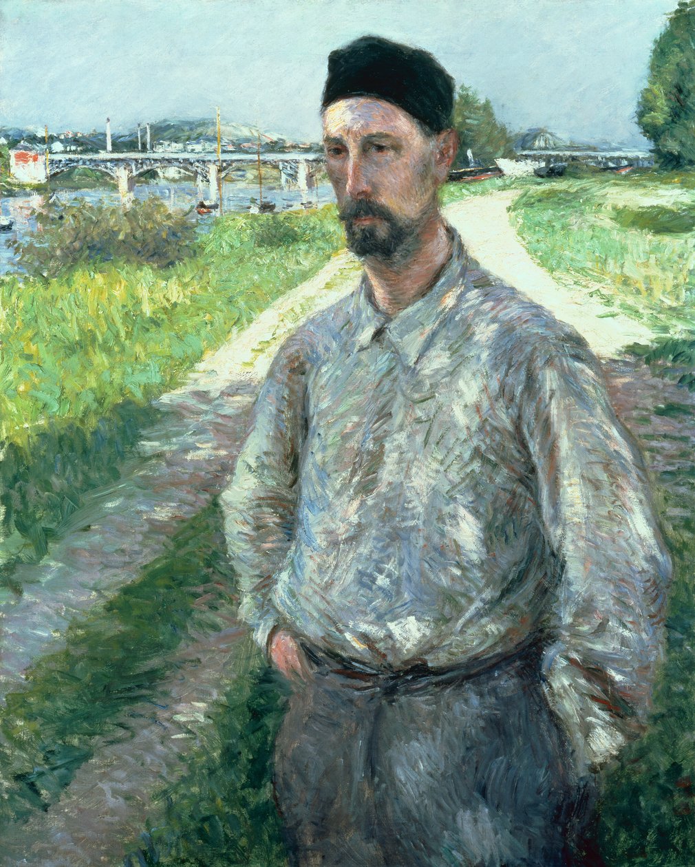 Portrét Eugena Lamyho od Gustave Caillebotte