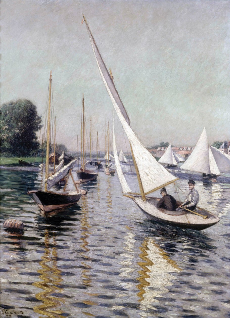 Regata v Argenteuil, 1893. od Gustave Caillebotte