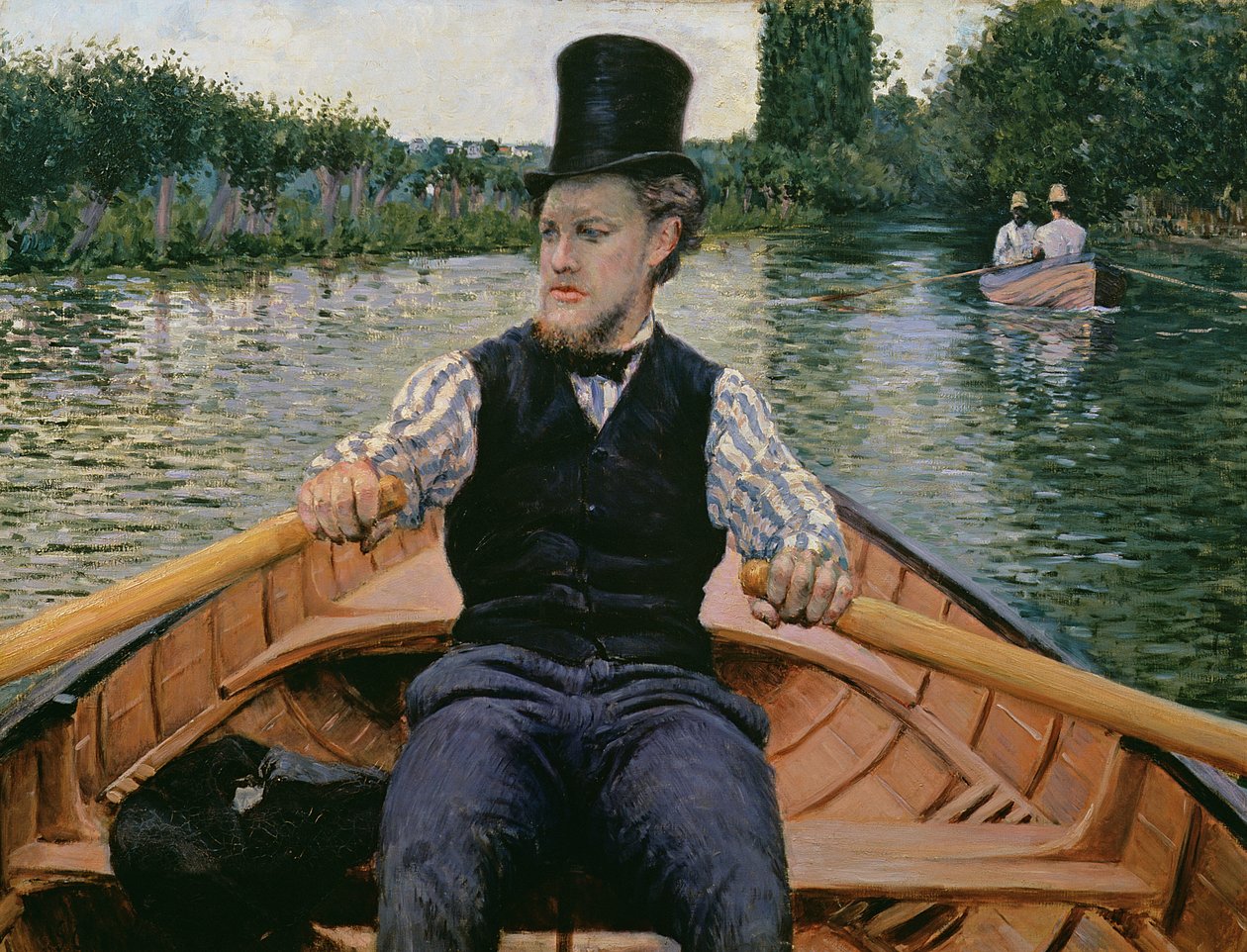 Veslař v cylindru, kolem 1877-78 od Gustave Caillebotte