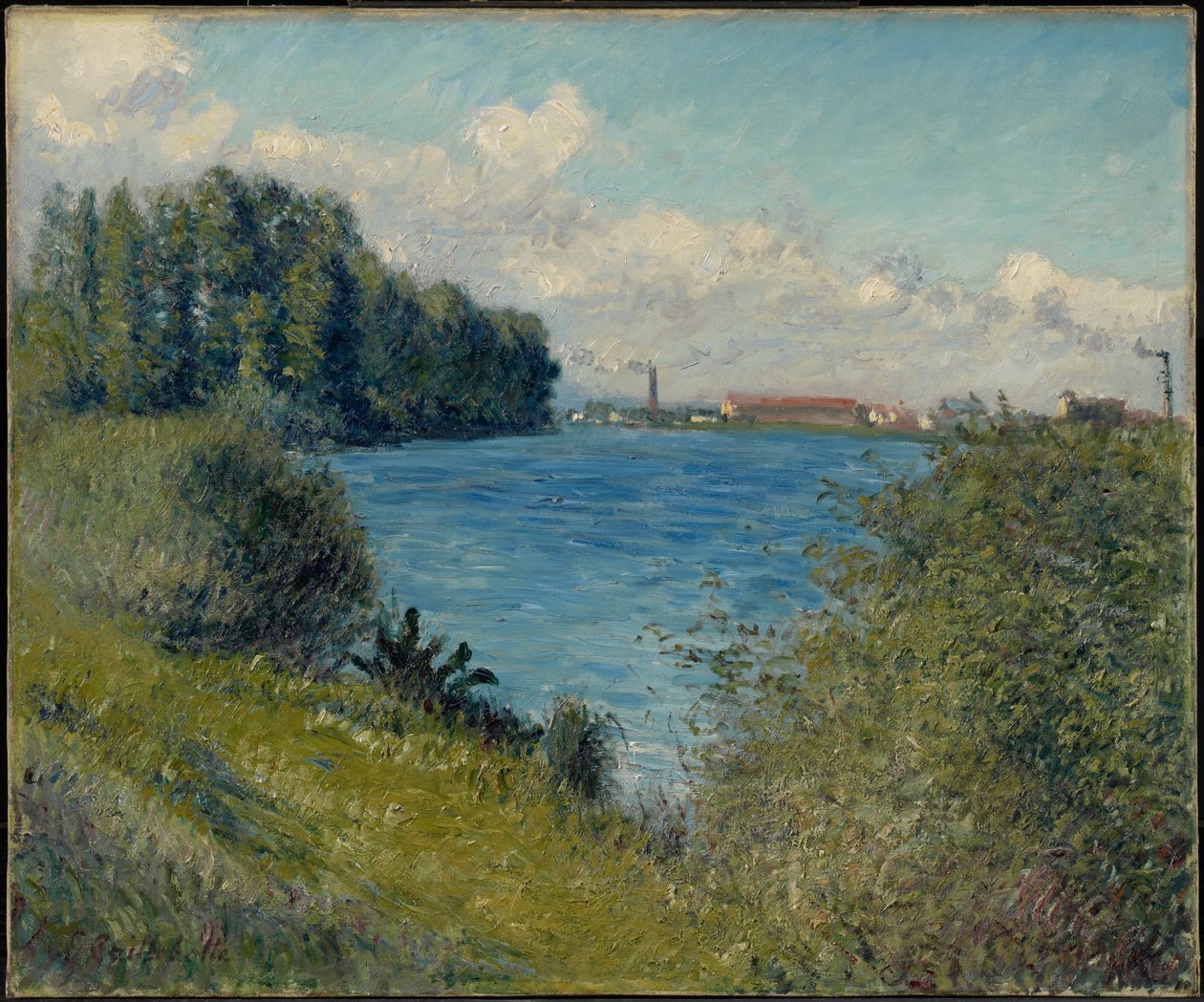 Seina v Argenteuil od Gustave Caillebotte