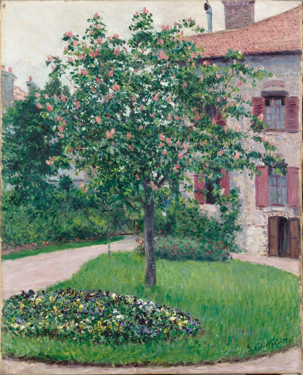 Strom v květu, 1882. od Gustave Caillebotte